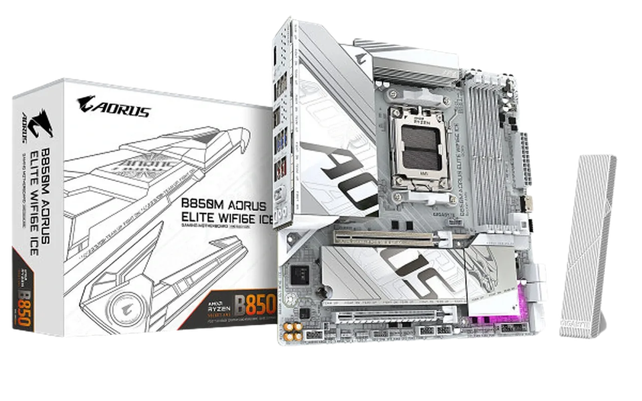 Gigabyte B850M AORUS ELITE WIFI6E ICE