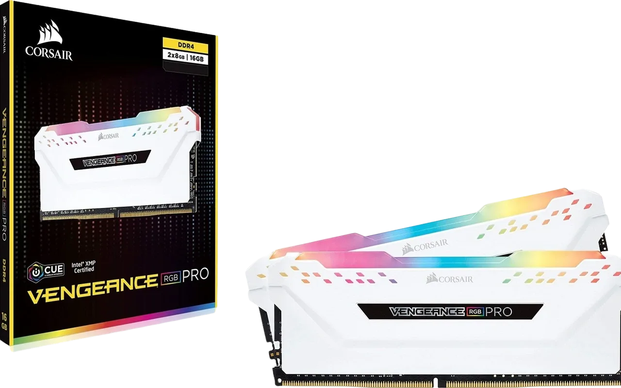 Corsair Vengeance RGB PRO Series 16Go (2x 8Go) DDR4 3200 MHz CL16 White