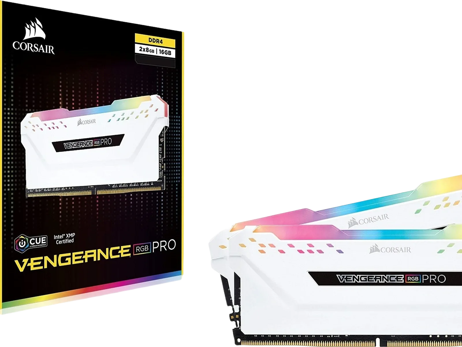 Corsair Vengeance RGB PRO Series 16Go (2x 8Go) DDR4 3200 MHz CL16 White