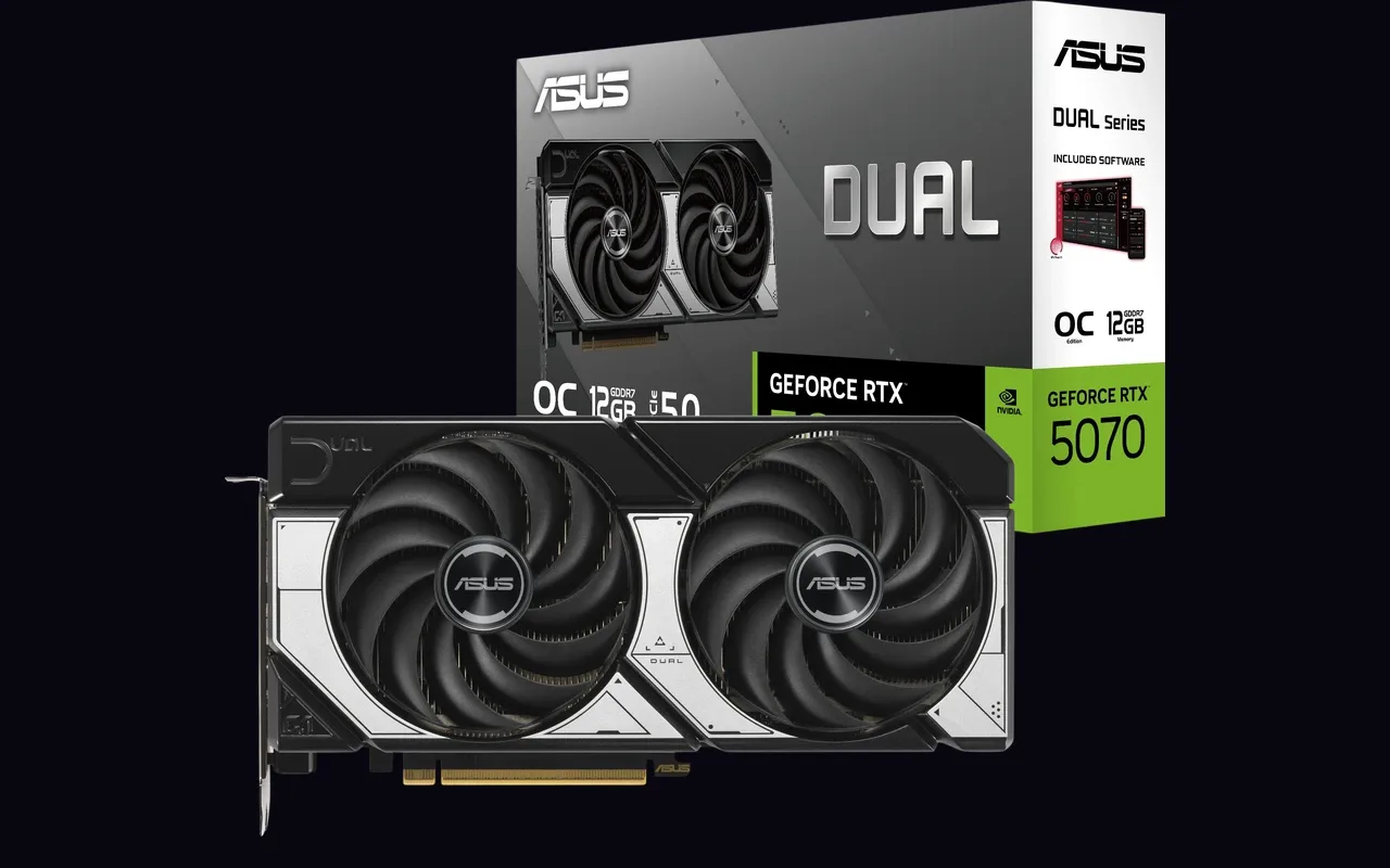 ASUS DUAL GeForce RTX 5070 12GB GDDR7 OC Edition