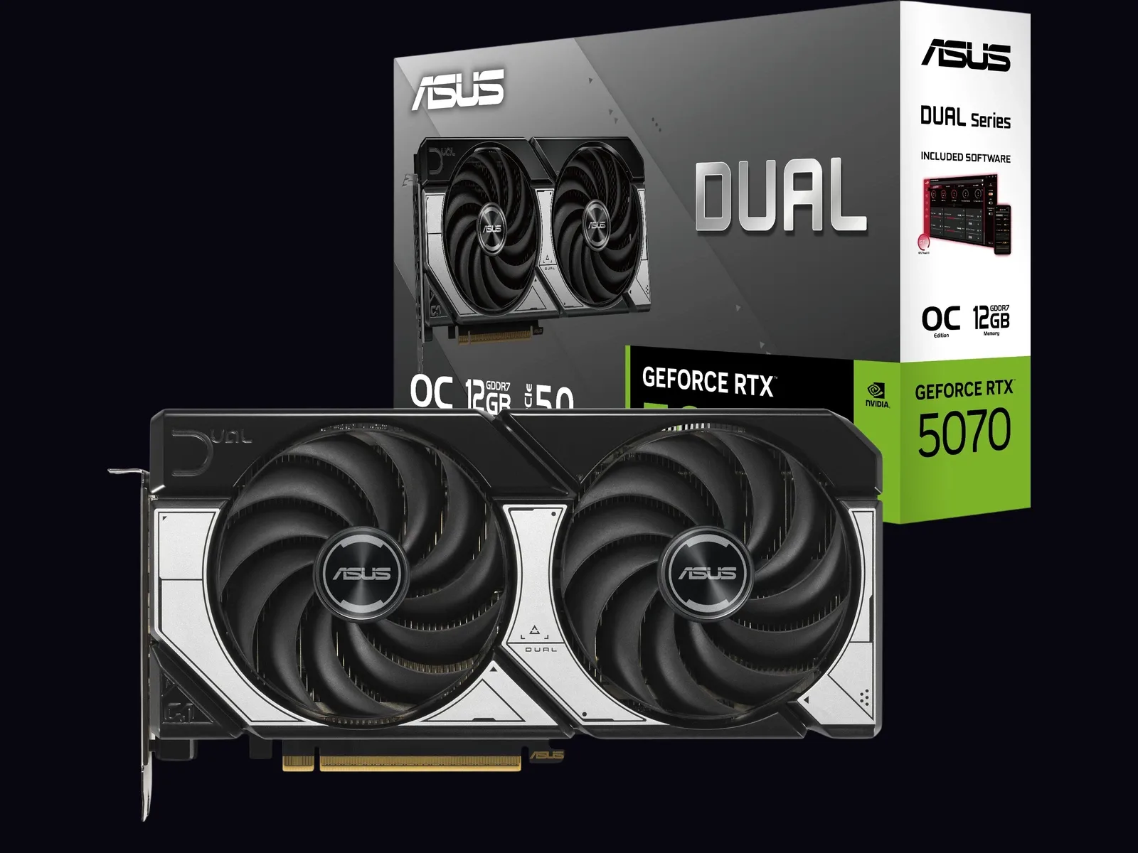 ASUS DUAL GeForce RTX 5070 12GB GDDR7 OC Edition