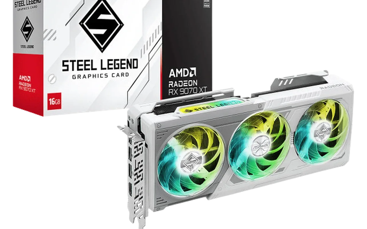 ASROCK AMD RX 9070 XT STEEL LEGEND 16GB