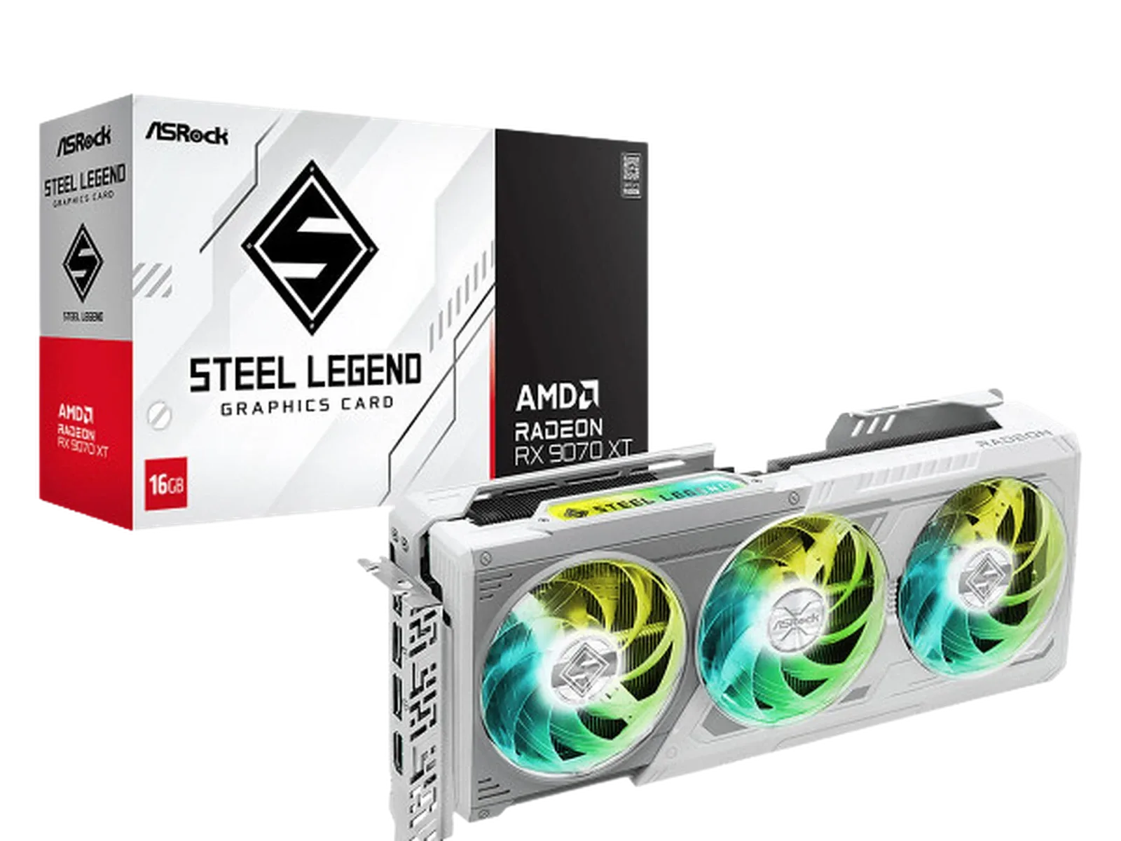 ASROCK AMD RX 9070 XT STEEL LEGEND 16GB